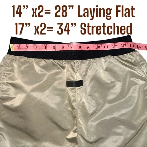 ESSENTIALS FEAR OF GOD ESSENTIALS Unisex Tan Nylon Trousers/Pants | NEW/NWT - Picture 14 of 16